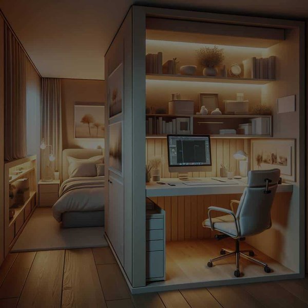 Comment intégrer un coin bureau discret dans une chambre parentale ?