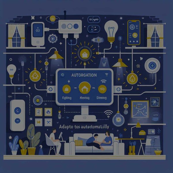 Comment intégrer un système d'éclairage intelligent qui s'adapte automatiquement aux différentes activités à domicile ?